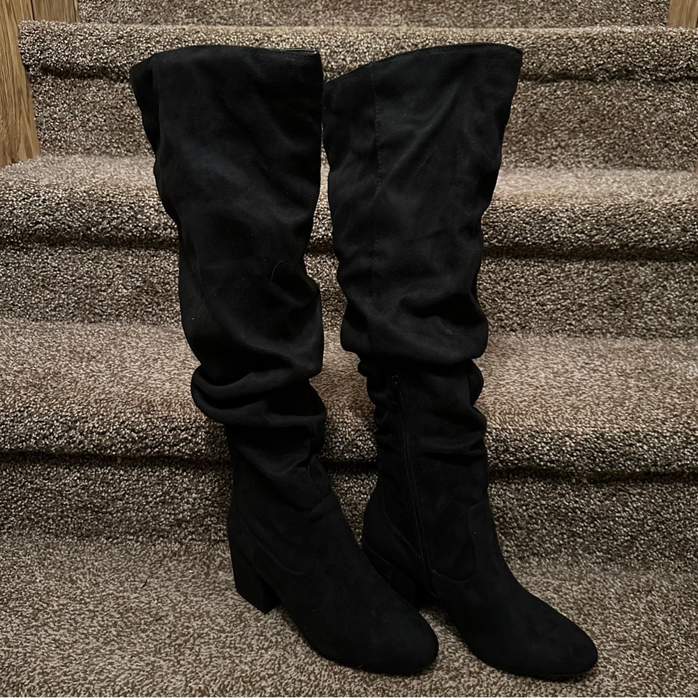 Shein Knee High‎ Boots Black 8.5